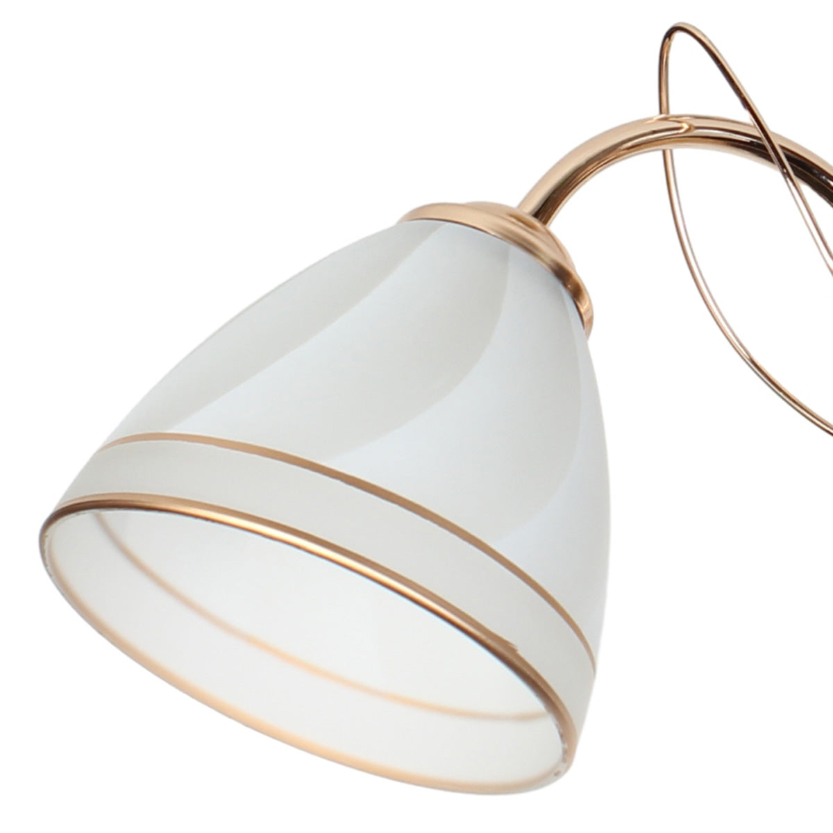 Φωτιστικό Οροφής 3 x Ε27 Φ52x43 εκ. Χρυσό με Γυαλιά