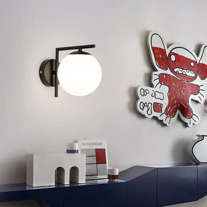 Απλίκα Τοίχου Μεταλλική Ε27 19x15x22 εκ. Μαύρη με Γυαλί