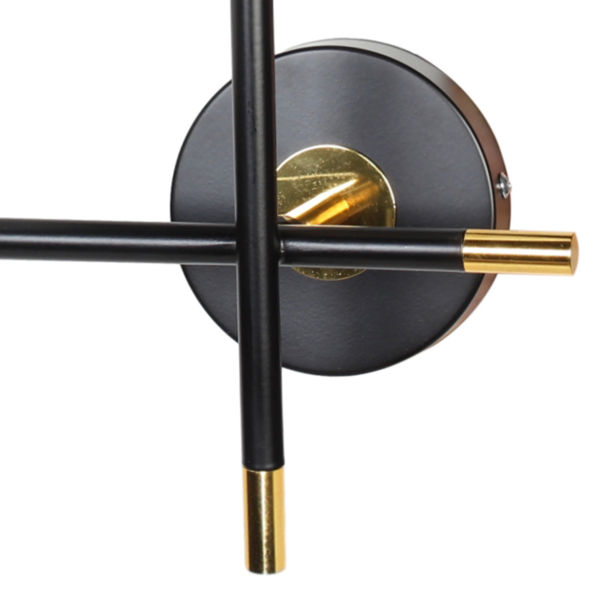 Απλίκα Τοίχου Μεταλλική 2 x G9 30x16x33 εκ. Μαύρη Χρυσή με Γυαλί