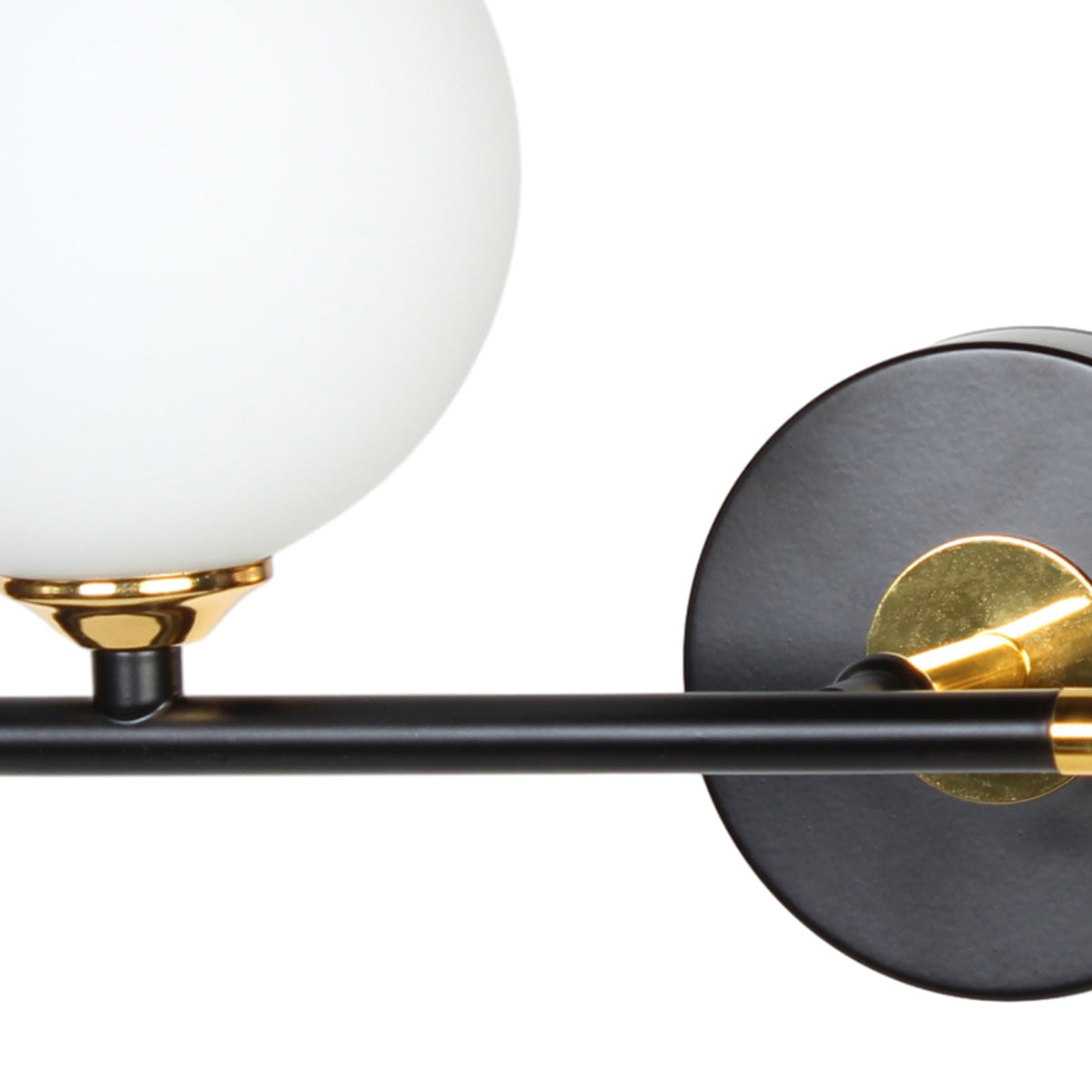 Απλίκα Τοίχου Μεταλλική G9 26x18x19 εκ. Μαύρη Χρυσή με Γυαλί