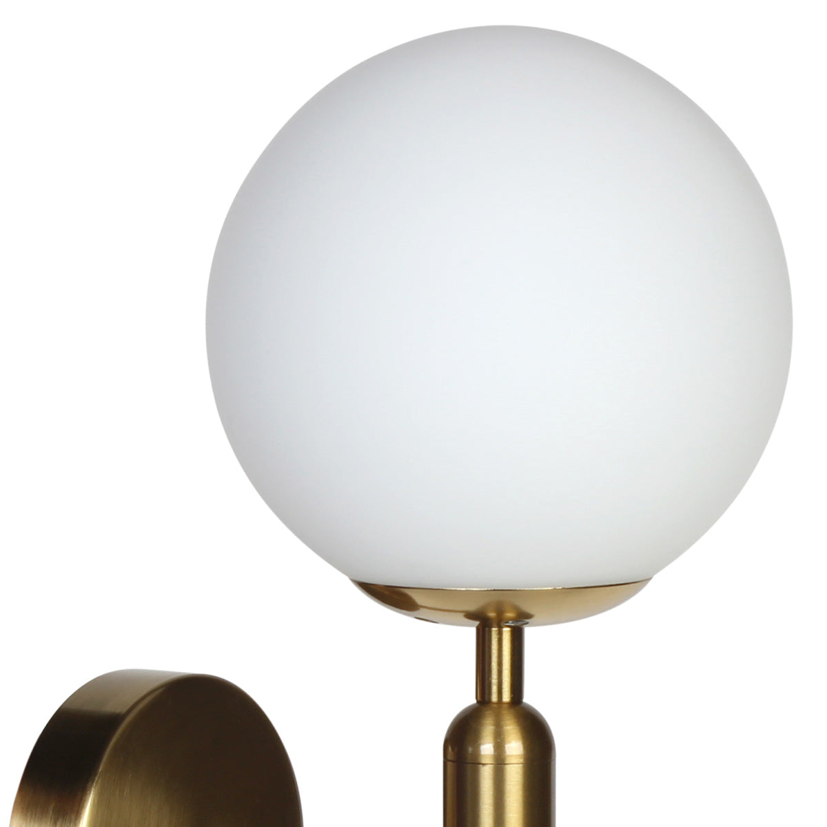 Απλίκα Τοίχου Μεταλλική Ε27 14x20x36 εκ. Gold Brass με Γυαλί