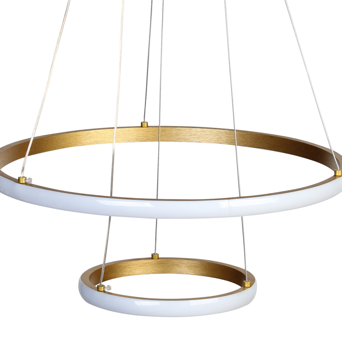 Φωτιστικό Κρεμαστό Φ40-Φ20 εκ. LED 38W 4000K Χρυσό