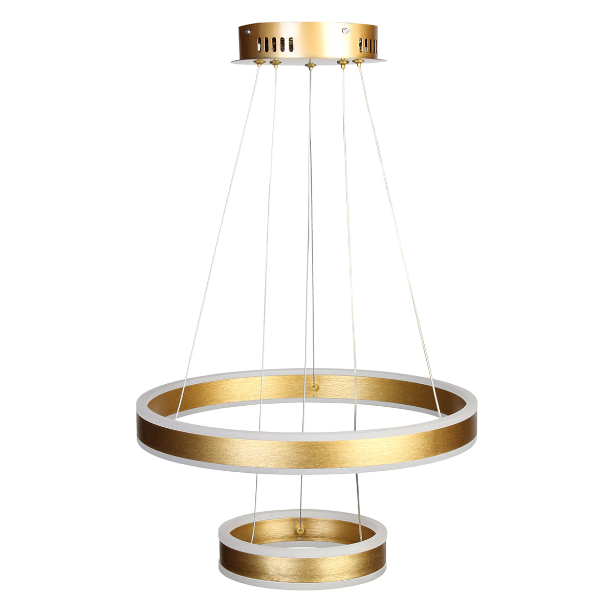 Φωτιστικό Κρεμαστό Φ40-Φ20 εκ. LED 88W 4000K Χρυσό