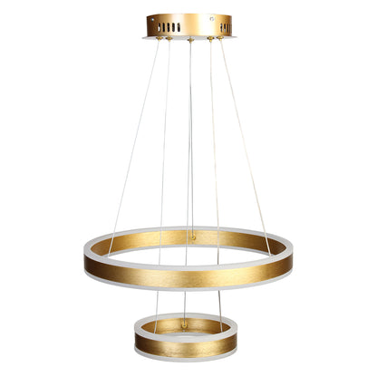 Φωτιστικό Κρεμαστό Φ40-Φ20 εκ. LED 88W 4000K Χρυσό