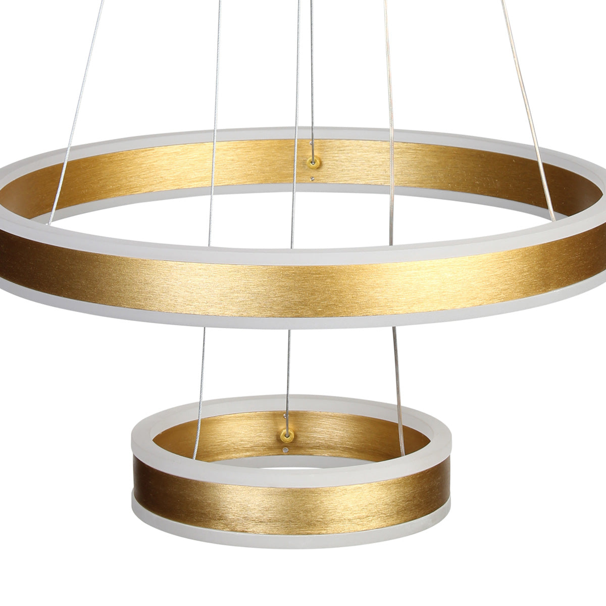 Φωτιστικό Κρεμαστό Φ40-Φ20 εκ. LED 88W 4000K Χρυσό