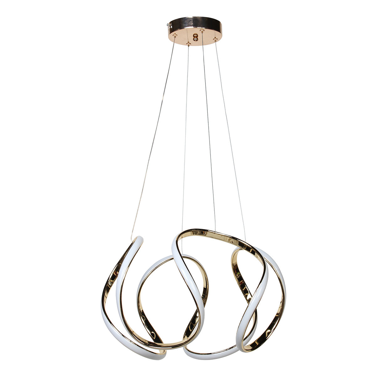 Φωτιστικό Κρεμαστό Φ46x28 εκ. LED 79W 4000K Χρυσό