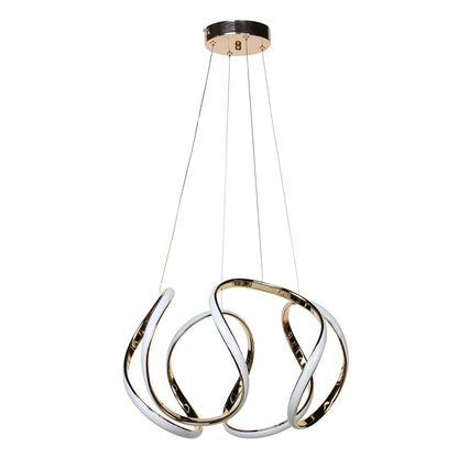 Φωτιστικό Κρεμαστό Φ46x28 εκ. LED 79W 4000K Χρυσό