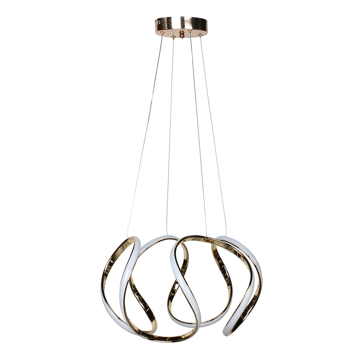 Φωτιστικό Κρεμαστό Φ46x28 εκ. LED 79W 4000K Χρυσό