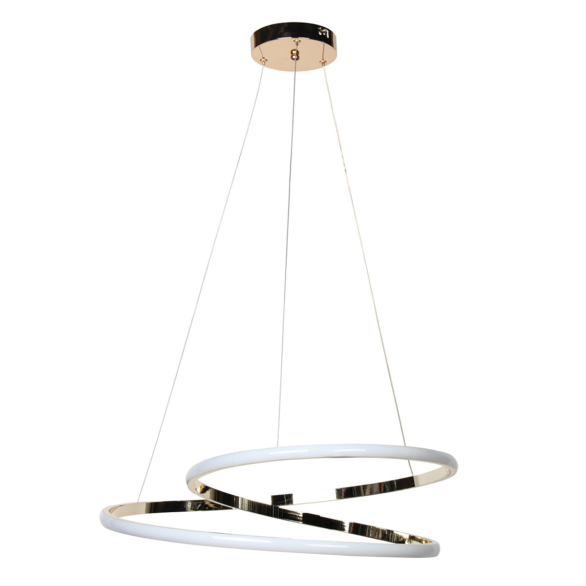 Φωτιστικό Κρεμαστό Φ53 εκ. LED 55W 4000K Χρυσό