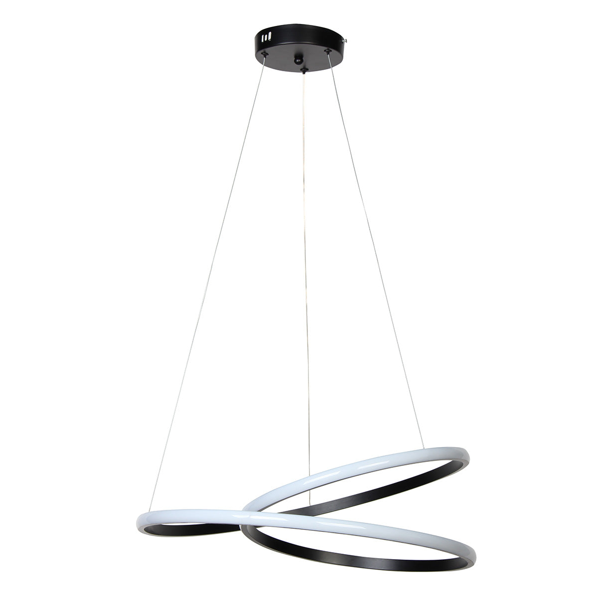 Φωτιστικό Κρεμαστό Φ53 εκ. LED 55W 4000K Μαύρο