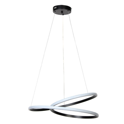 Φωτιστικό Κρεμαστό Φ53 εκ. LED 55W 4000K Μαύρο