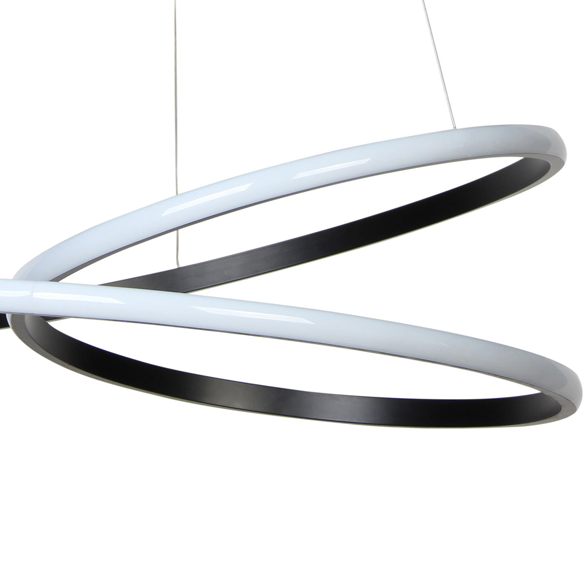 Φωτιστικό Κρεμαστό Φ53 εκ. LED 55W 4000K Μαύρο