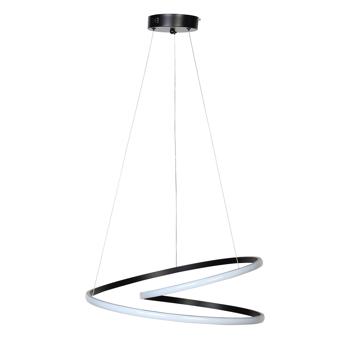 Φωτιστικό Κρεμαστό Φ53 εκ. LED 55W 4000K Μαύρο