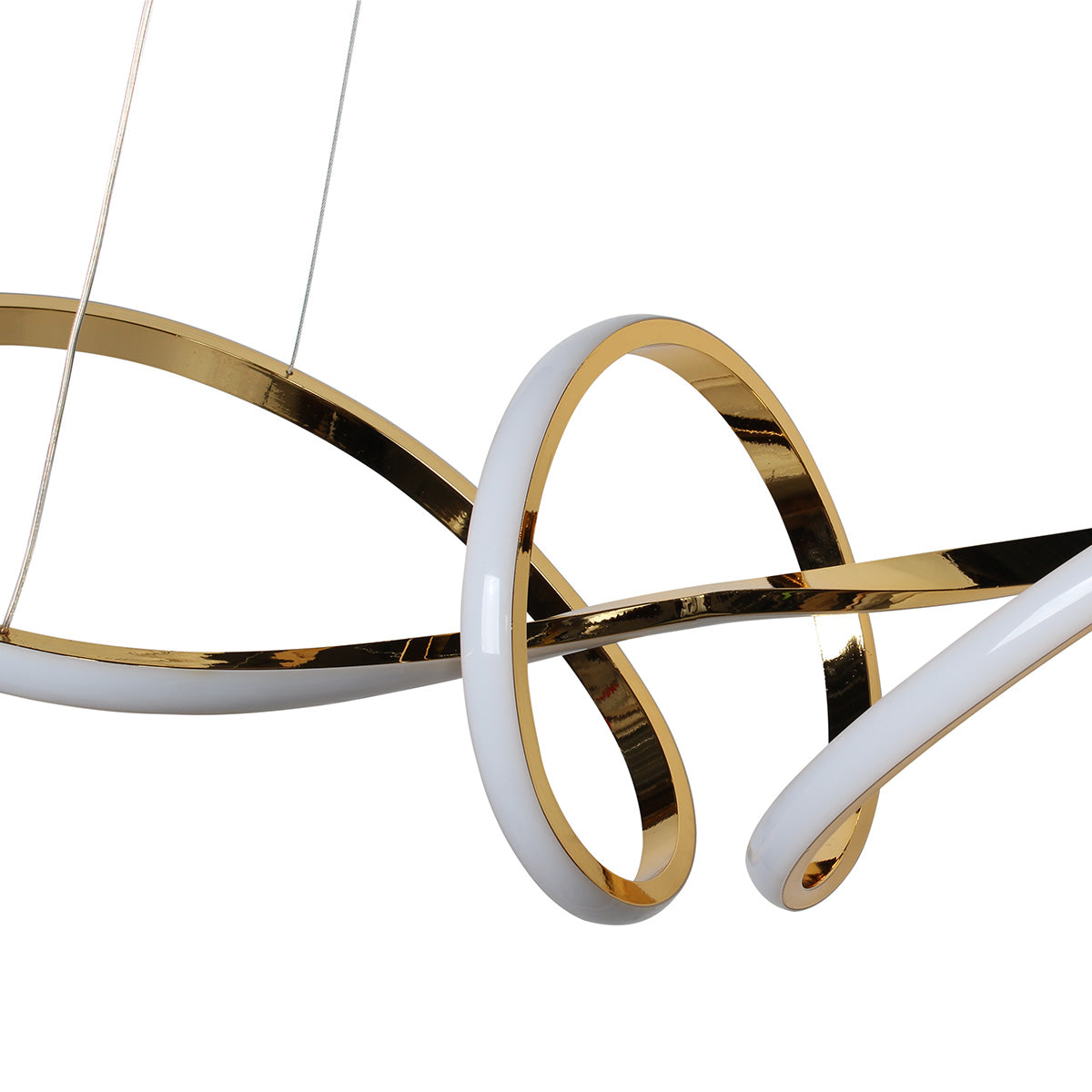 Φωτιστικό Κρεμαστό 67x28x20 εκ. LED 52W 4000K Χρυσό