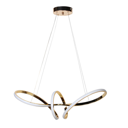 Φωτιστικό Κρεμαστό 67x28x20 εκ. LED 52W 4000K Χρυσό