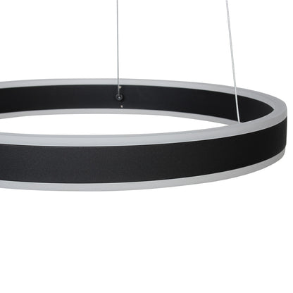 Φωτιστικό Κρεμαστό Φ50 εκ. LED 64W 4000K Μαύρο