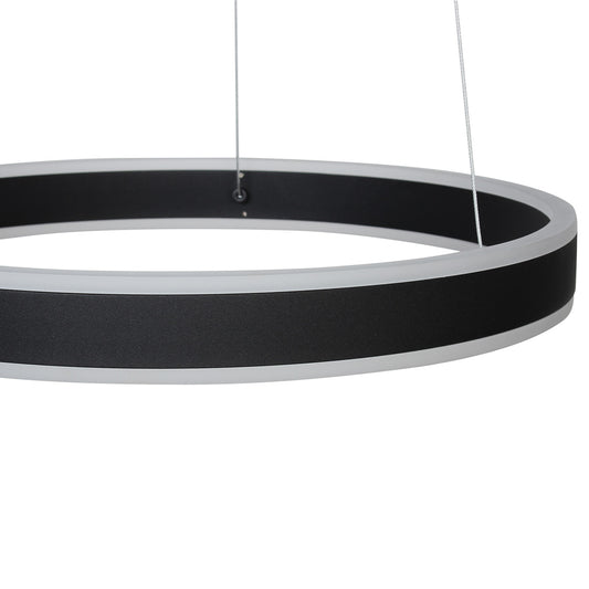 Φωτιστικό Κρεμαστό Φ50 εκ. LED 64W 4000K Μαύρο