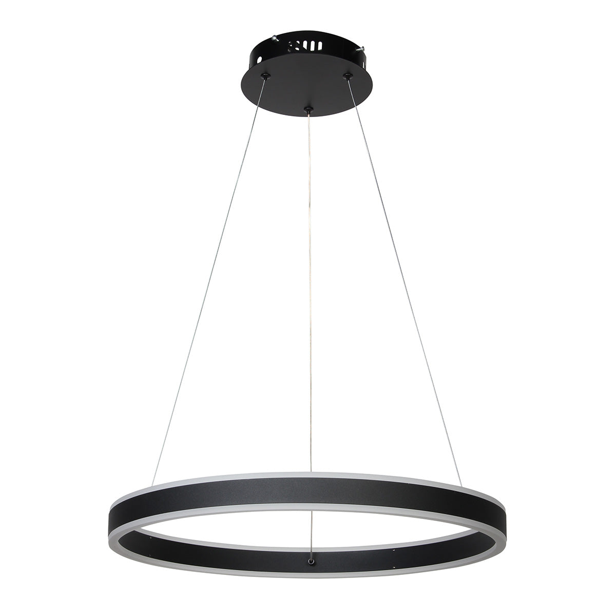 Φωτιστικό Κρεμαστό Φ50 εκ. LED 64W 4000K Μαύρο