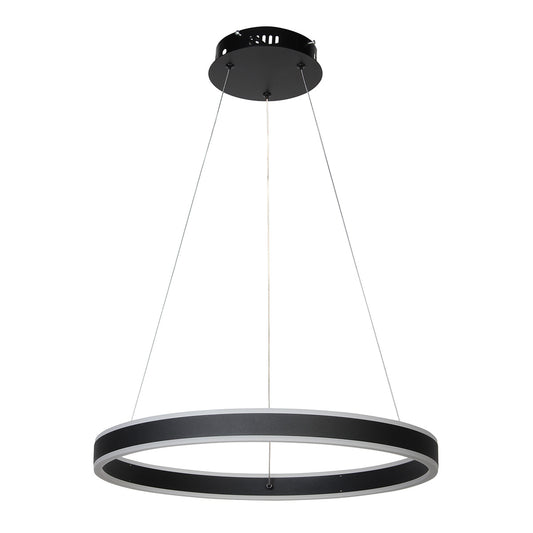 Φωτιστικό Κρεμαστό Φ50 εκ. LED 64W 4000K Μαύρο