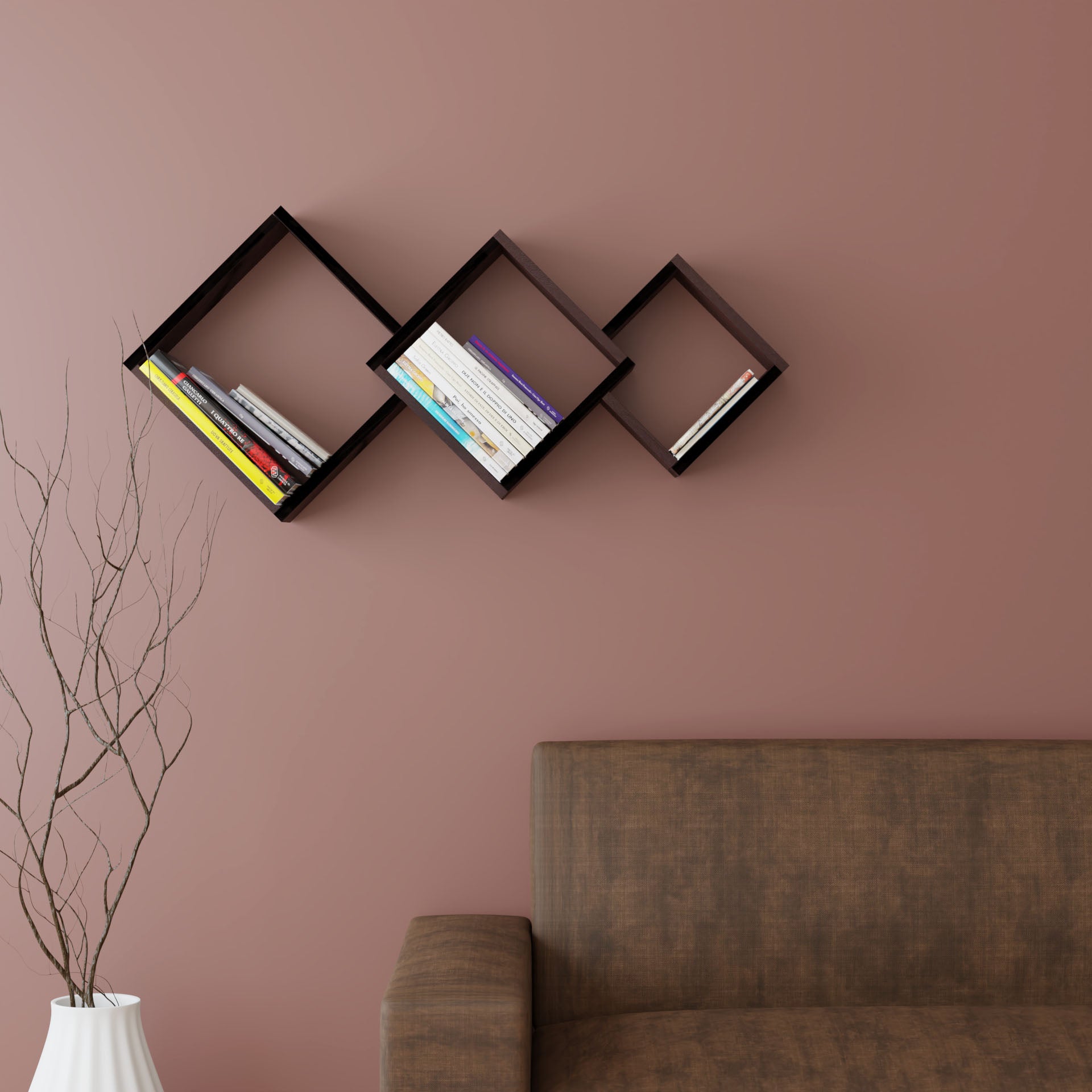 Ραφιέρα Suny 105x15x50 Wenge