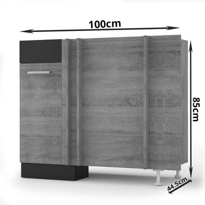 Alina Κάτω Ντουλάπι Γωνίας 100x44.5x85 Sonoma-Mocca