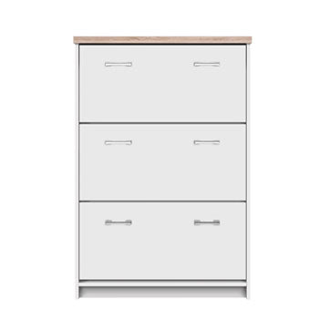 Παπουτσοθήκη Top Mix 80x27x121 Λευκό-Σονόμα