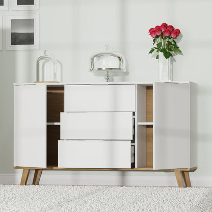 Μπουφές Neptune Λευκό-Σονόμα 138x40x82