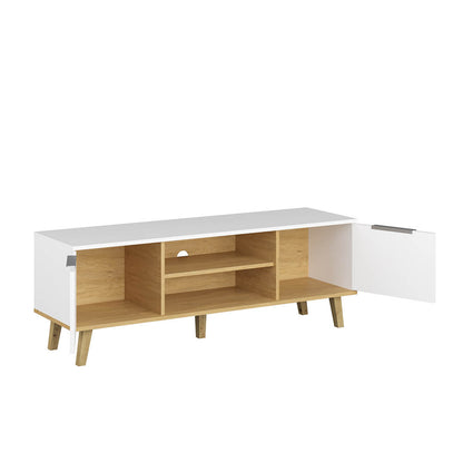 Έπιπλο TV Neptune Λευκό-Σονόμα 138x40x49