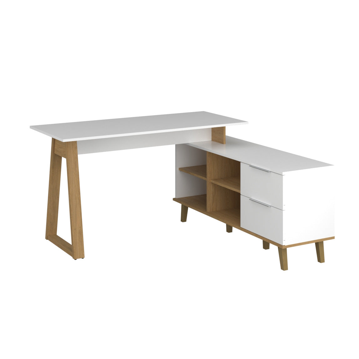 Σύνθεση Γραφείου Neptune Σετ 2 Τεμ Λευκό Σονόμα