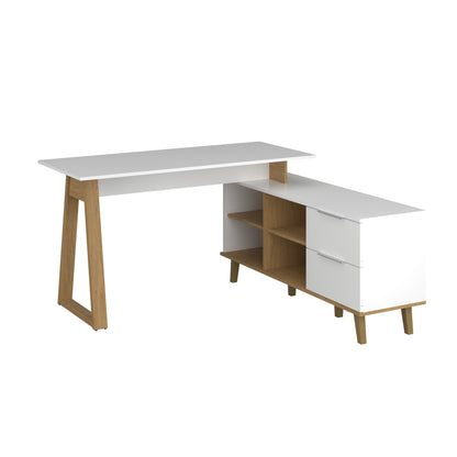 Σύνθεση Γραφείου Neptune Σετ 2 Τεμ Λευκό Σονόμα