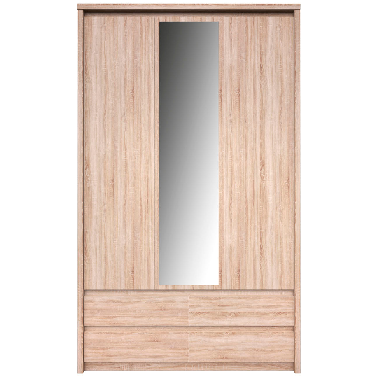 Ντουλάπα Τρίφυλλη Norton Sonoma 127x60x210