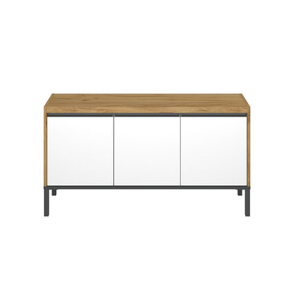 Έπιπλο Τηλεόρασης Palmor Χρυσό Δρυς-Λευκό 113.5x40x60