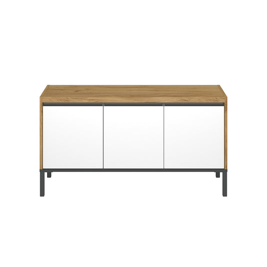 Έπιπλο Τηλεόρασης Palmor Χρυσό Δρυς-Λευκό 113.5x40x60