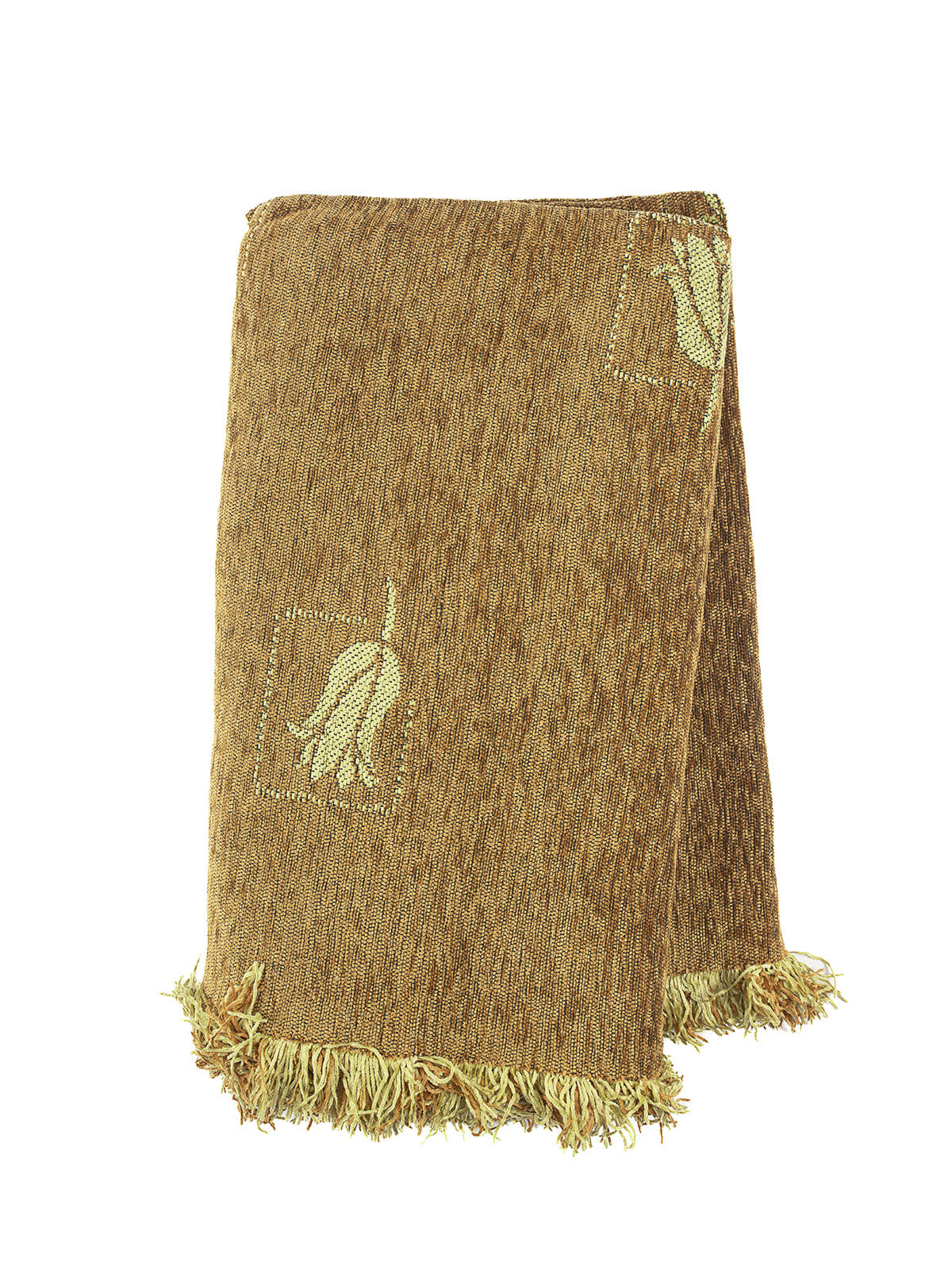 Ριχτάρι Σενίλ Ζακάρ Tulip Beige Μονοθέσιο