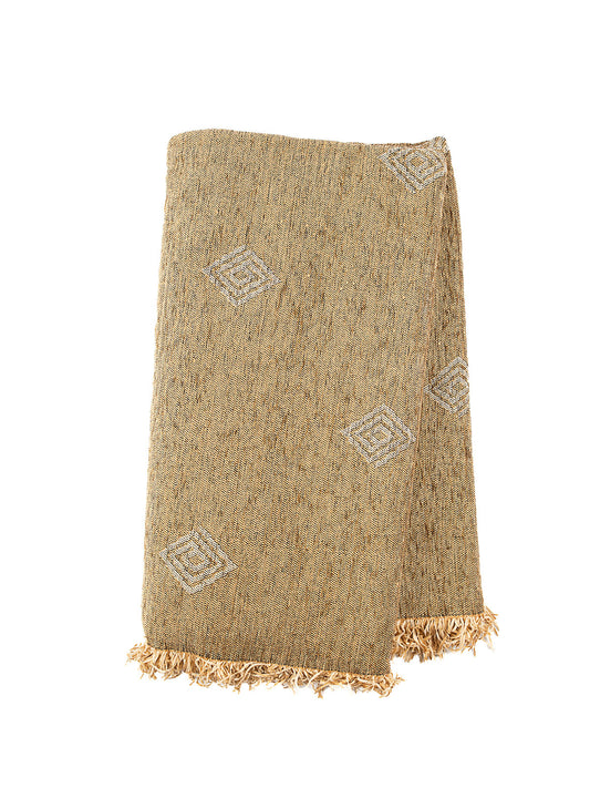 Ριχτάρι Σενίλ Ζακάρ Spira Beige Μονοθέσιο