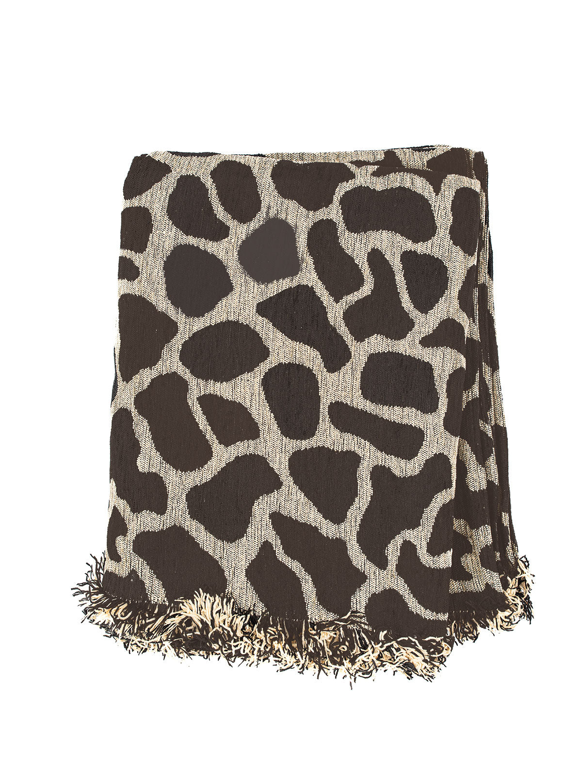 Ριχτάρι Σενίλ Ζακάρ Cow Brown Διθέσιο