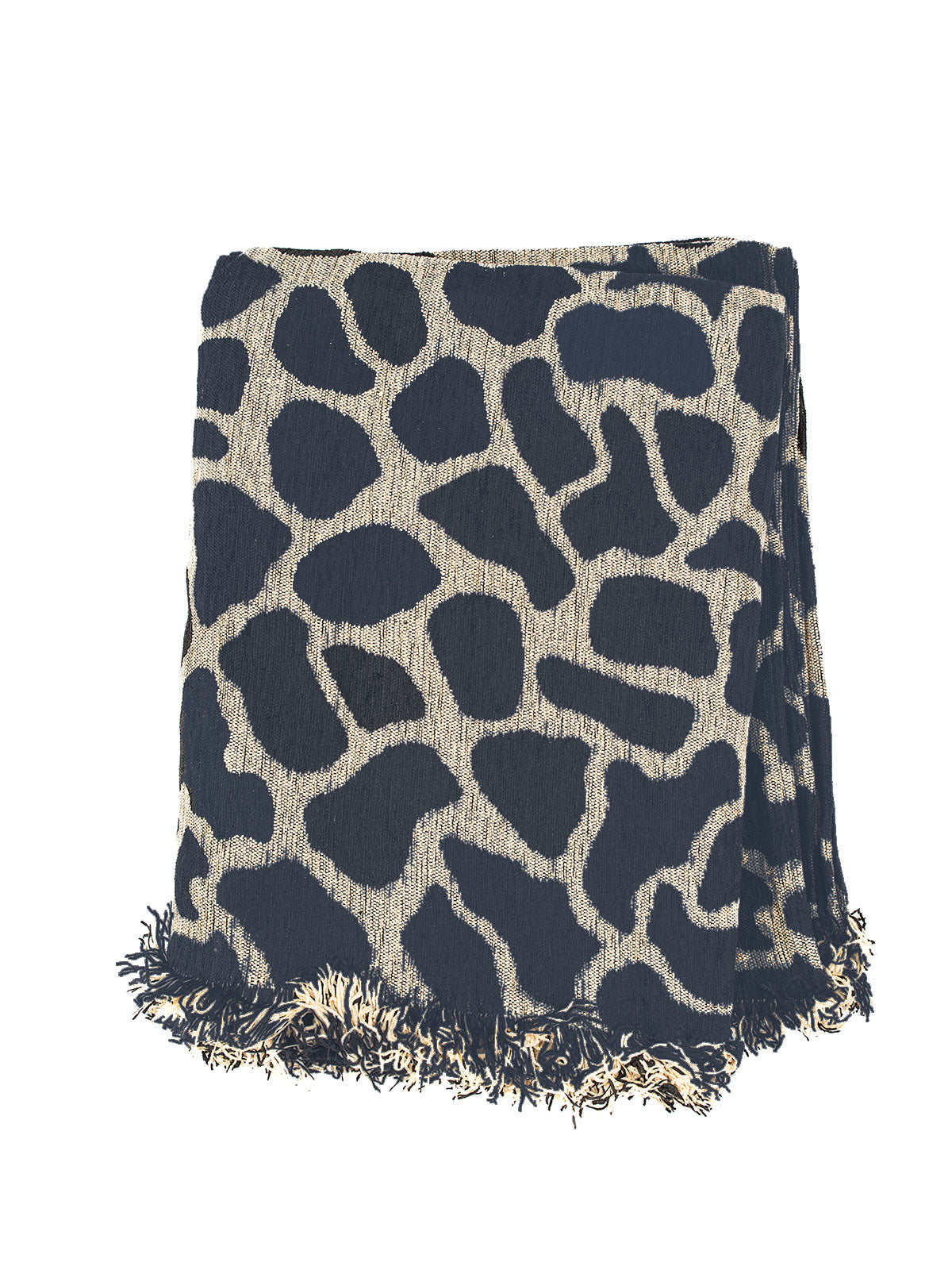 Ριχτάρι Σενίλ Ζακάρ Cow Blue Τετραθέσιο