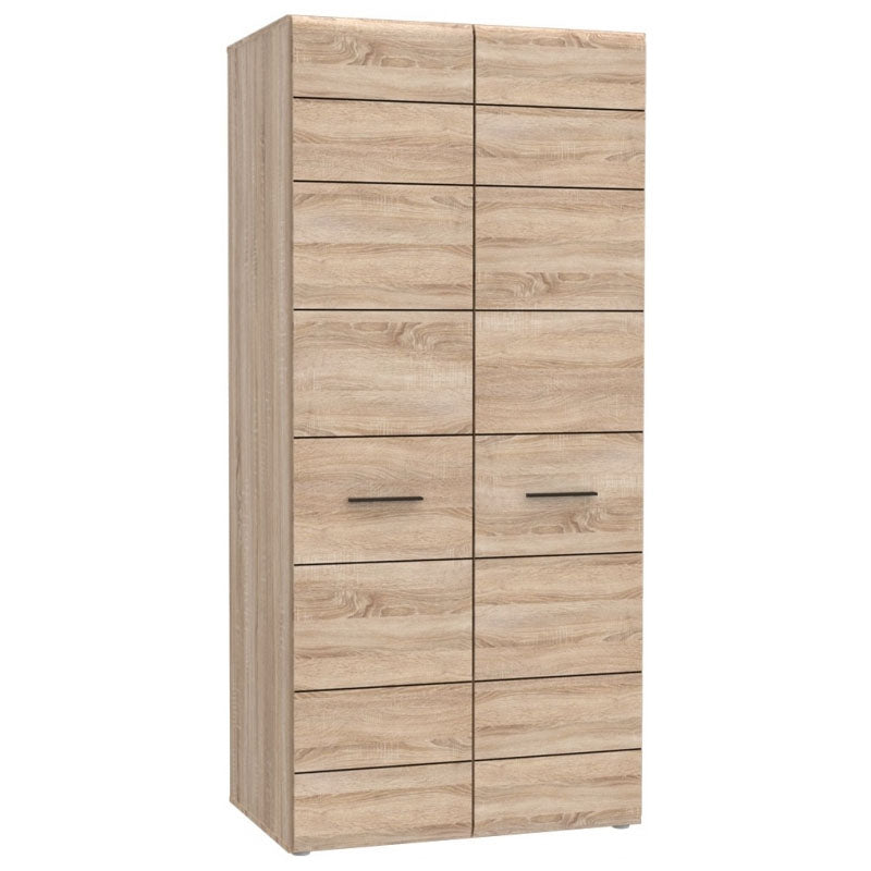 Ντουλάπα Δίφυλλη Solo Sonoma-Wenge 91x58x197