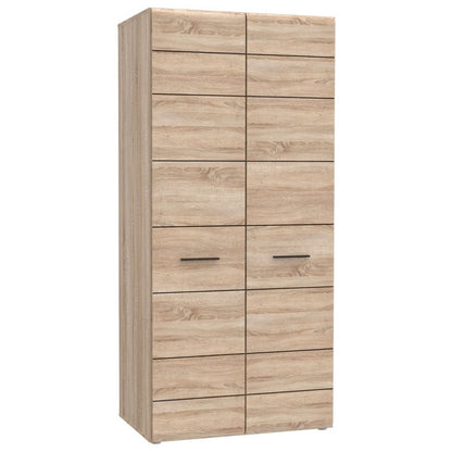 Ντουλάπα Δίφυλλη Solo Sonoma-Wenge 91x58x197