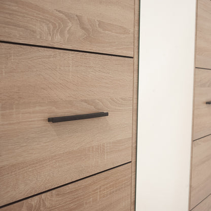 Ντουλάπα Τρίφυλλη Solo Sonoma Wenge 136x58x197