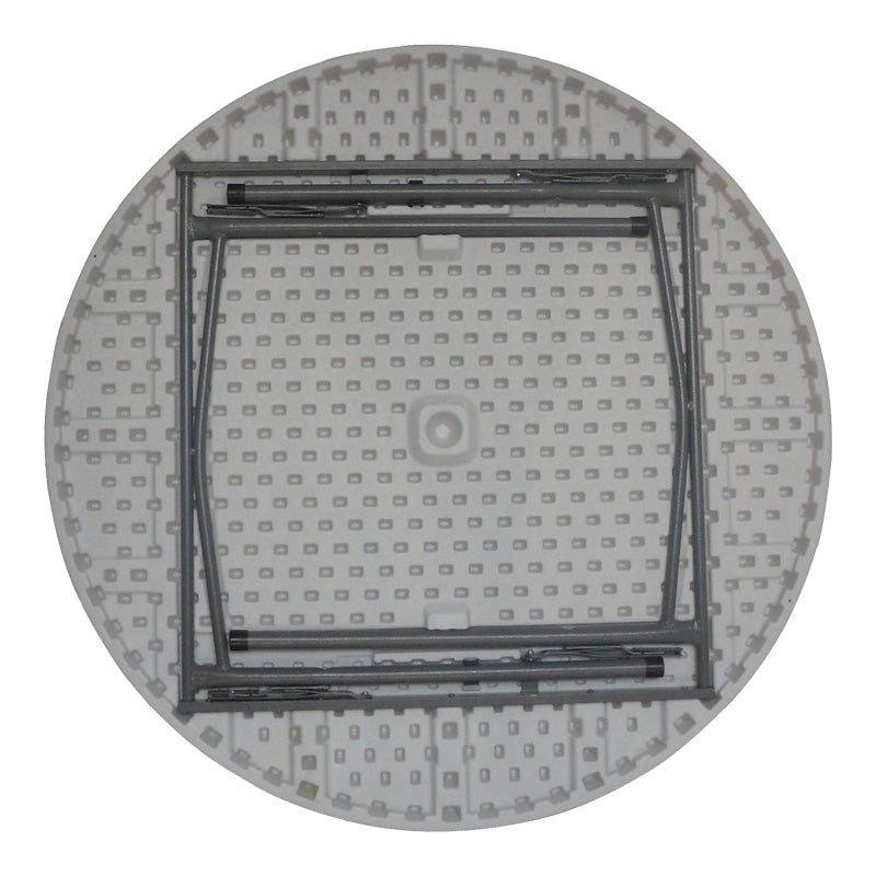 Τραπέζι Catering Comfort Πτυσσόμενο Στρόγγυλο σε Λευκή Απόχρωση Φ120x74