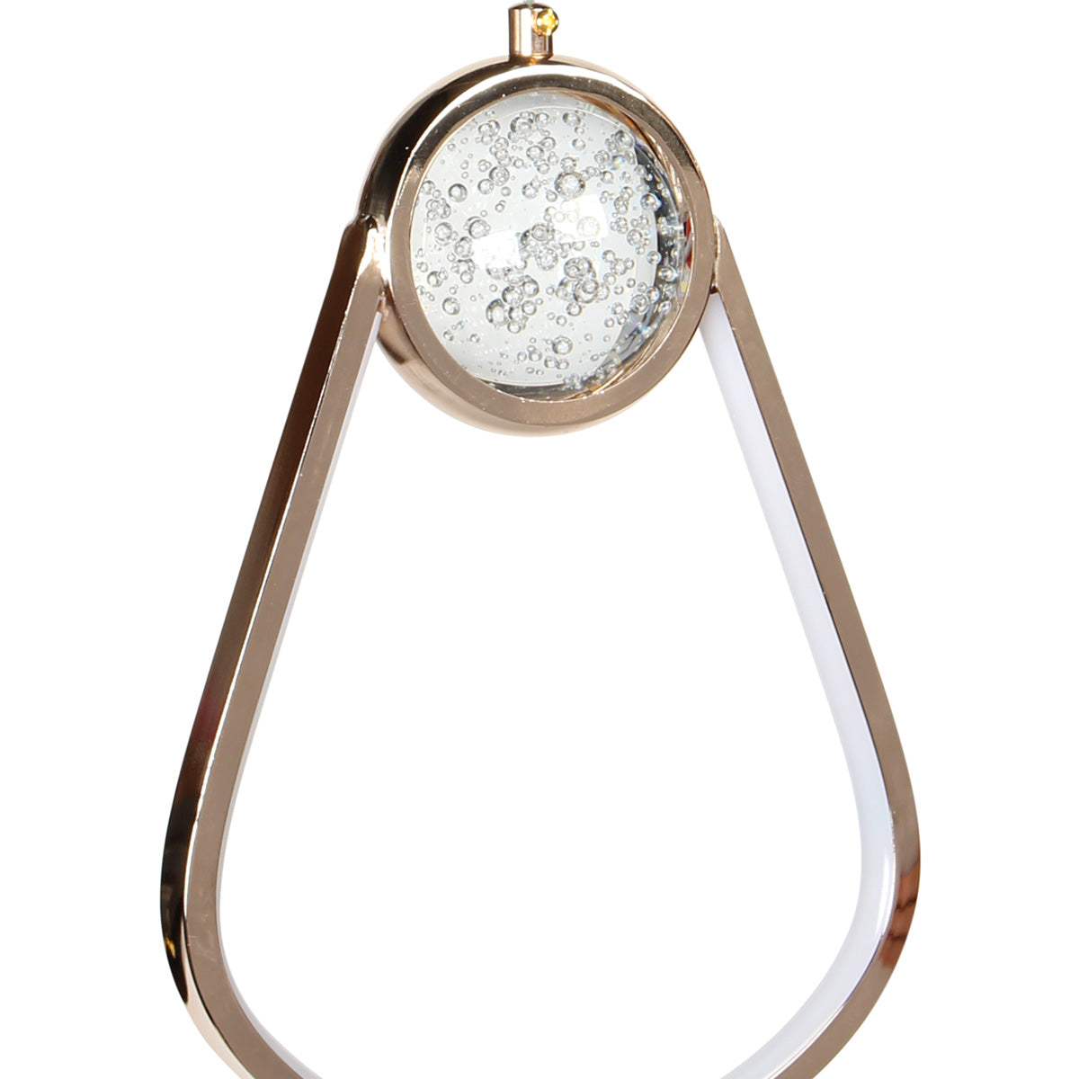 Φωτιστικό Κρεμαστό LED 32W 20x7x30 εκ. Χρυσό με Γυάλινη Μπάλα