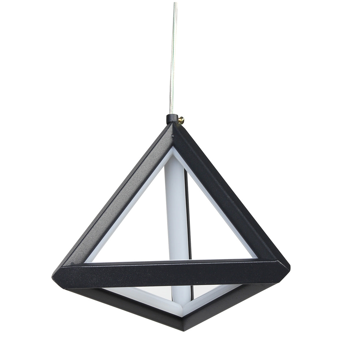 Φωτιστικό Άνισο LED 108W Φ23 εκ. Πυραμίδα Μαύρη