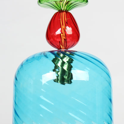 Φωτιστικό Μονόφωτο Γυάλινο Ε27 Φ20x67 εκ. Πολύχρωμο