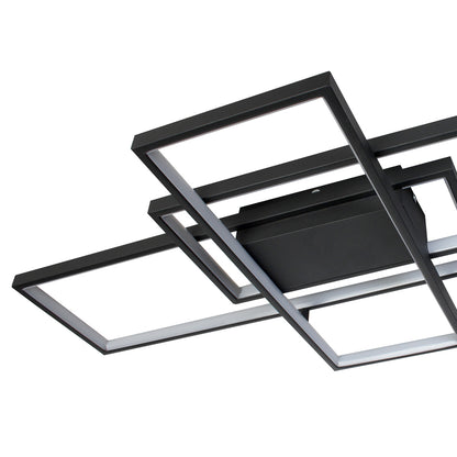 120W LED Ceiling Light Black 87.5x49.5x8.5