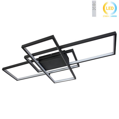 Φωτιστικό Οροφής LED 120W 87,5x49,5x8,5 εκ. Μαύρο με Controller