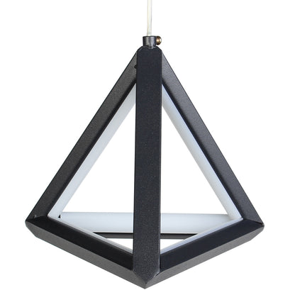 Φωτιστικό Κρεμαστό LED 36W 16,5x16,5x14,5 εκ. Πυραμίδα Μαύρη