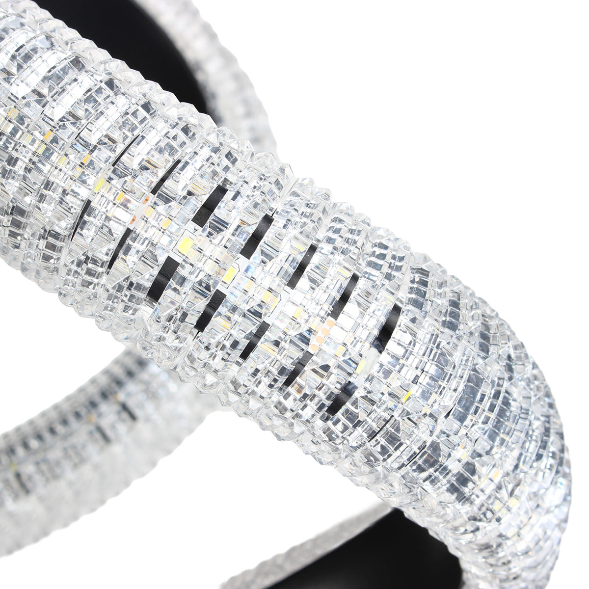 Φωτιστικό Κρεμαστό Μεταλλικό LED 52W 48x45x24 εκ. Μαύρο με Ακρυλικό