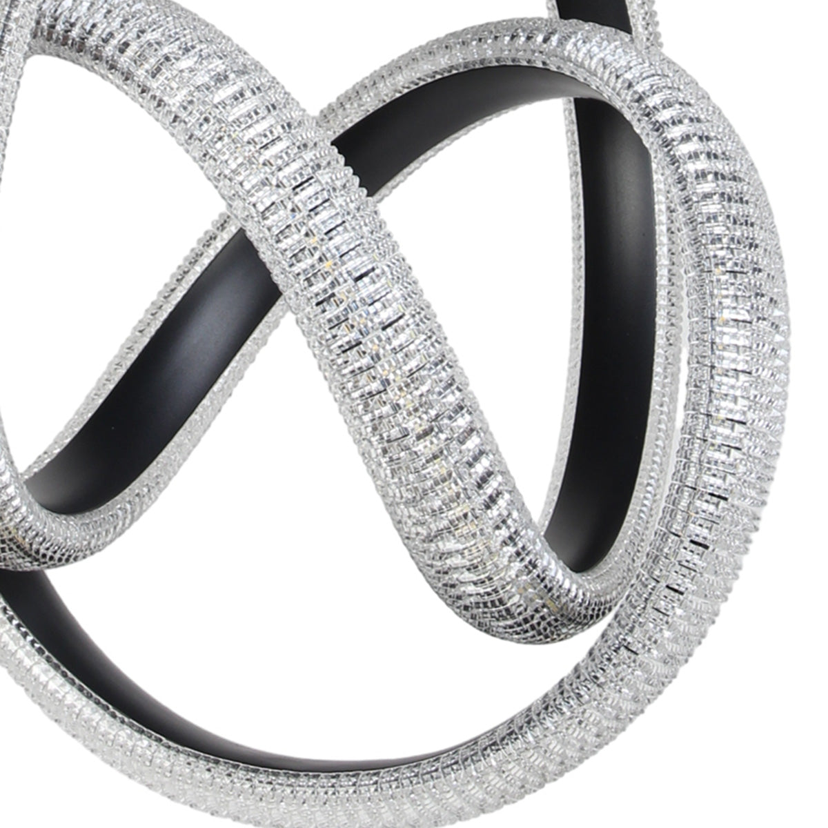 Φωτιστικό Κρεμαστό Μεταλλικό LED 50W 38x34x43 εκ. Μαύρο με Ακρυλικό