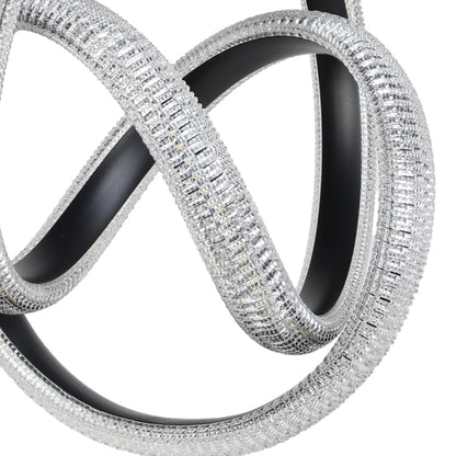 Φωτιστικό Κρεμαστό Μεταλλικό LED 50W 38x34x43 εκ. Μαύρο με Ακρυλικό